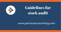 Guidelines or Checklist to conduct stock audit in India