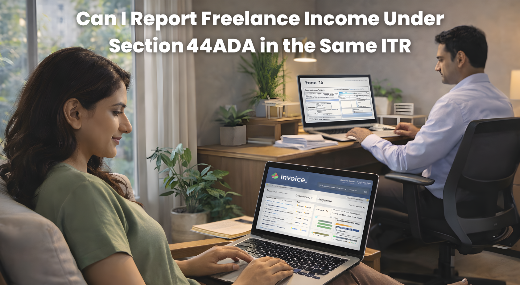 Can I Report Freelance Income Under Section 44ADA in the Same ITR?
