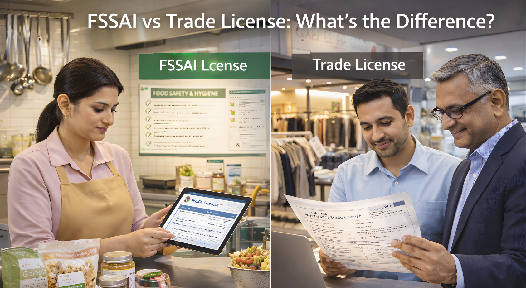 FSSAI vs Trade License: What’s the Difference?